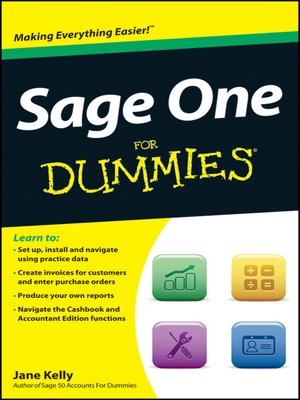 cover image of Sage One For Dummies